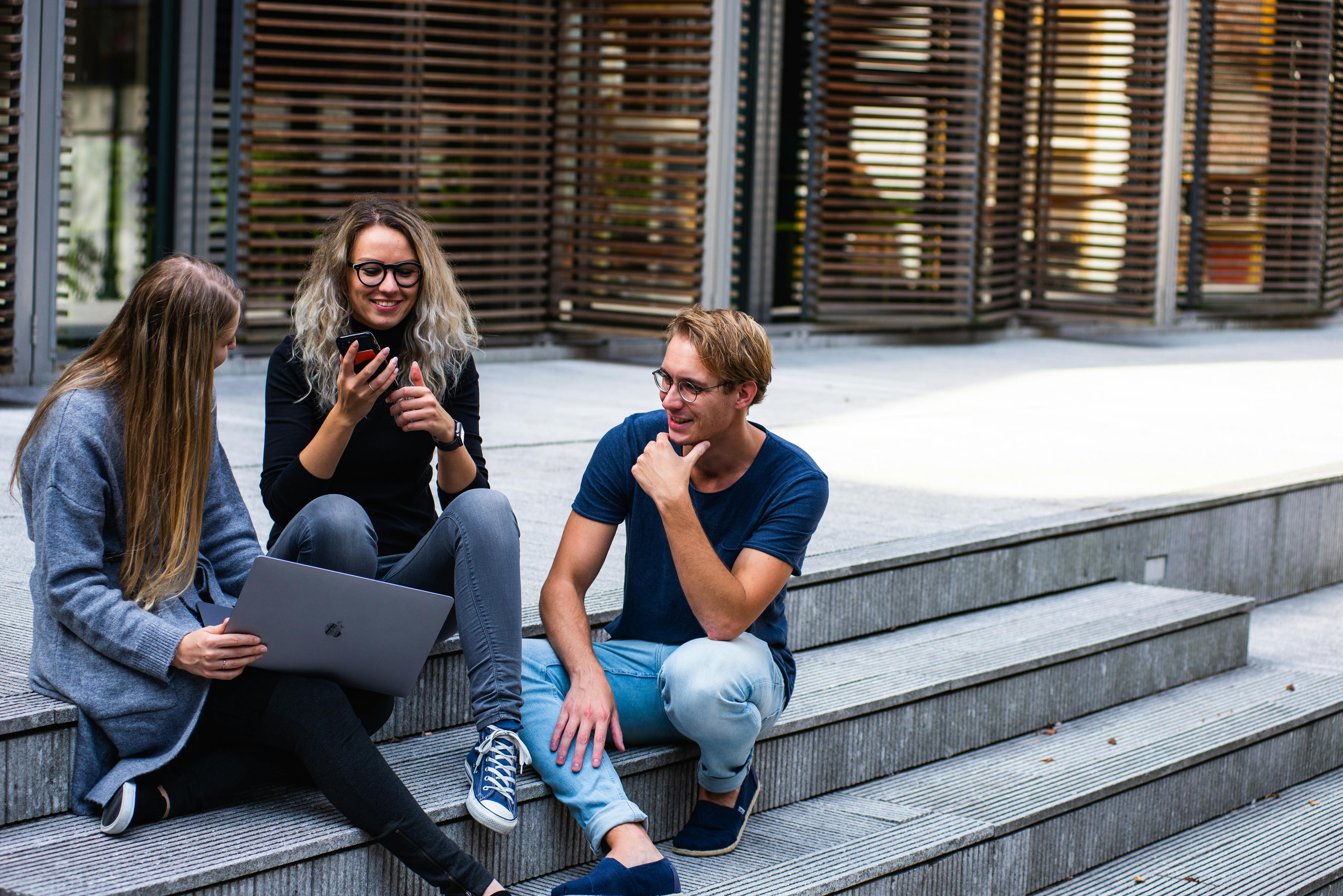 Students getting education counseling